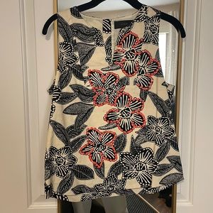 J CREW Print Top